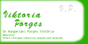 viktoria porges business card